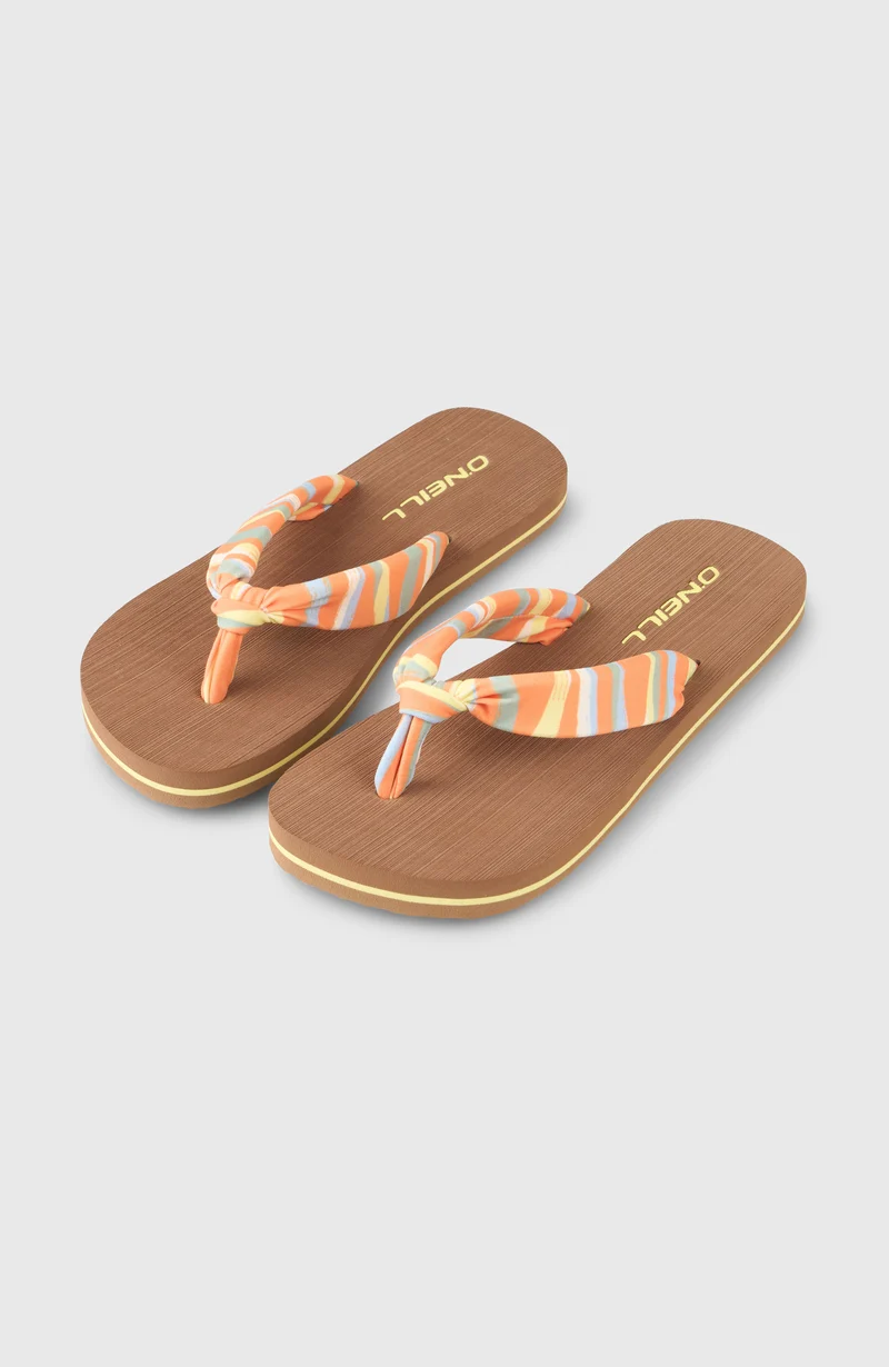 Ditsy Sun slippers | Funky Peach Swirly