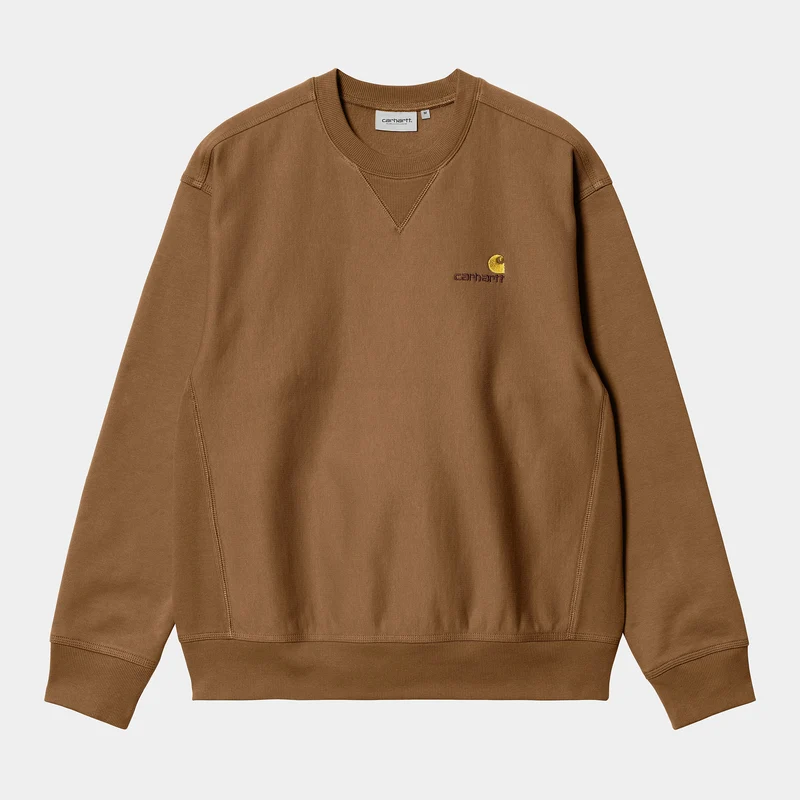 Carhartt WIP HEREN American Script Sweattop - Hamilton Bruin