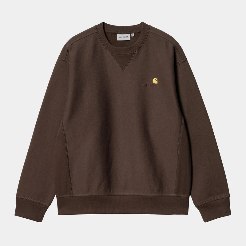 Carhartt WIP HEREN American Script Sweatshirt - Tabak