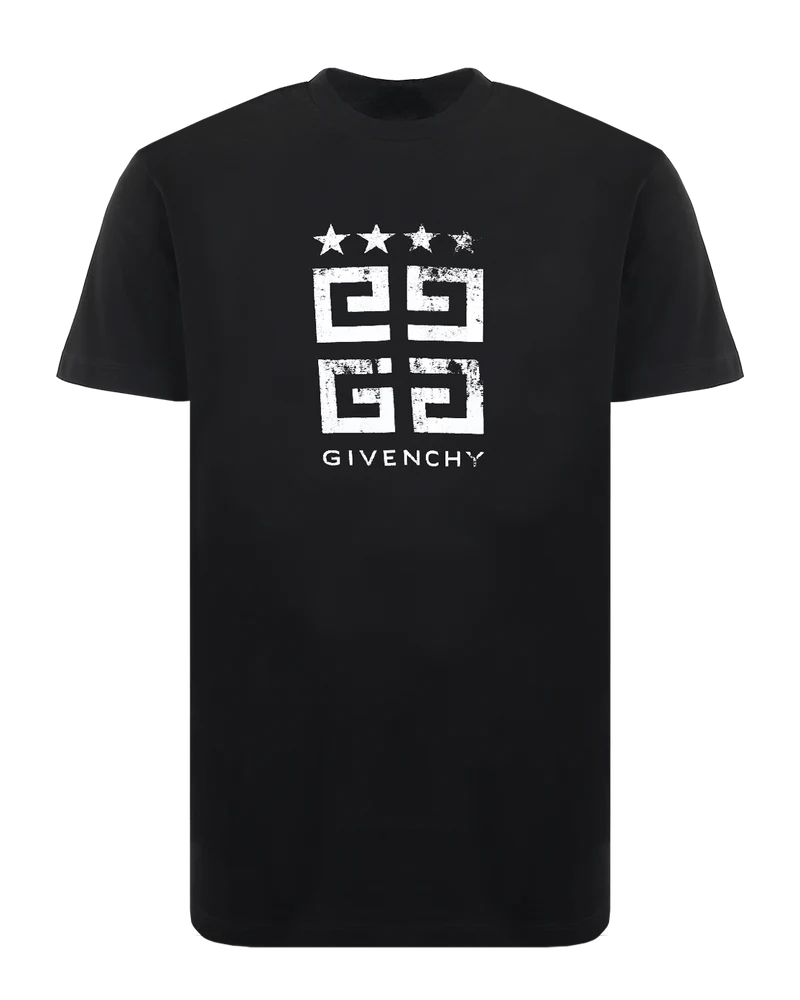 Givenchy Heren 4G Stars Zwart T-shirt