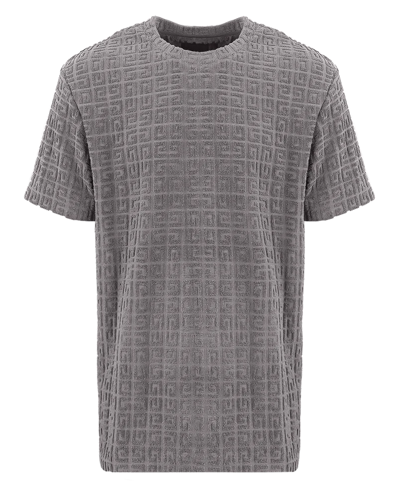 Givenchy Heren 4G Towelling Cotton Grijs T-shirt