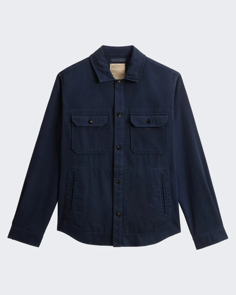 Heren Linen Blend Safari Overshirt G