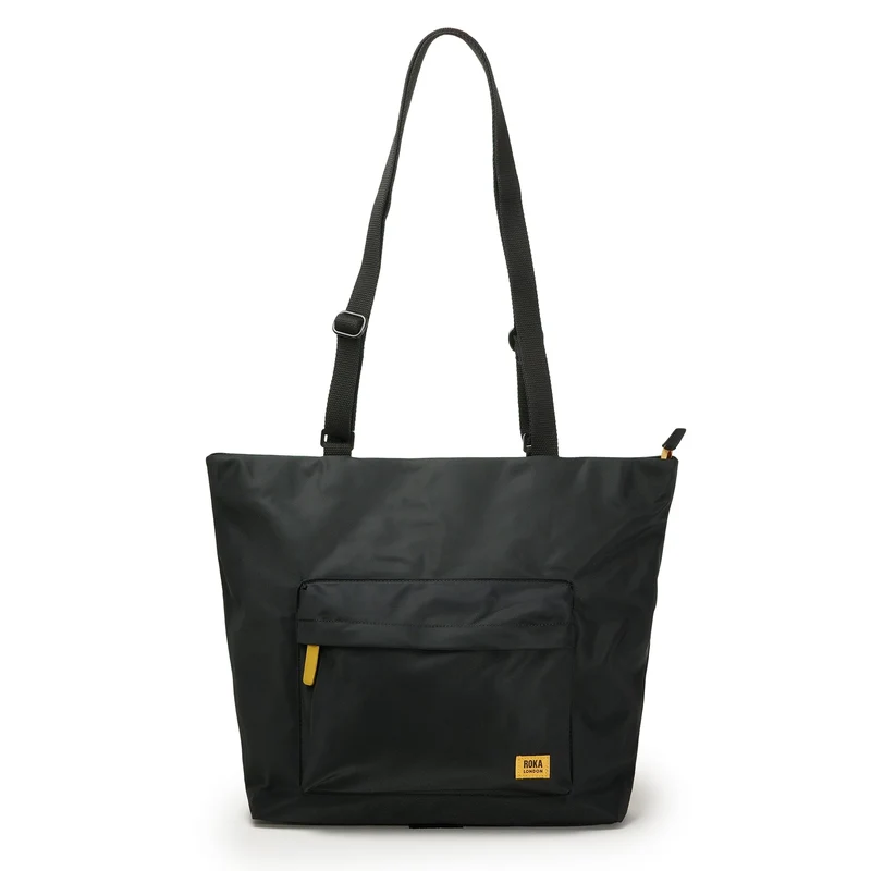 ROKA Volledig zwarte Trafalgar B Corn gerecyclede nylon tas