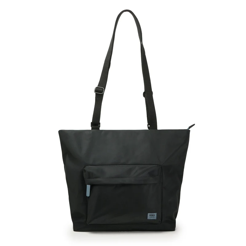 ROKA Volledig zwarte Trafalgar B Airforce gerecyclede nylon tas