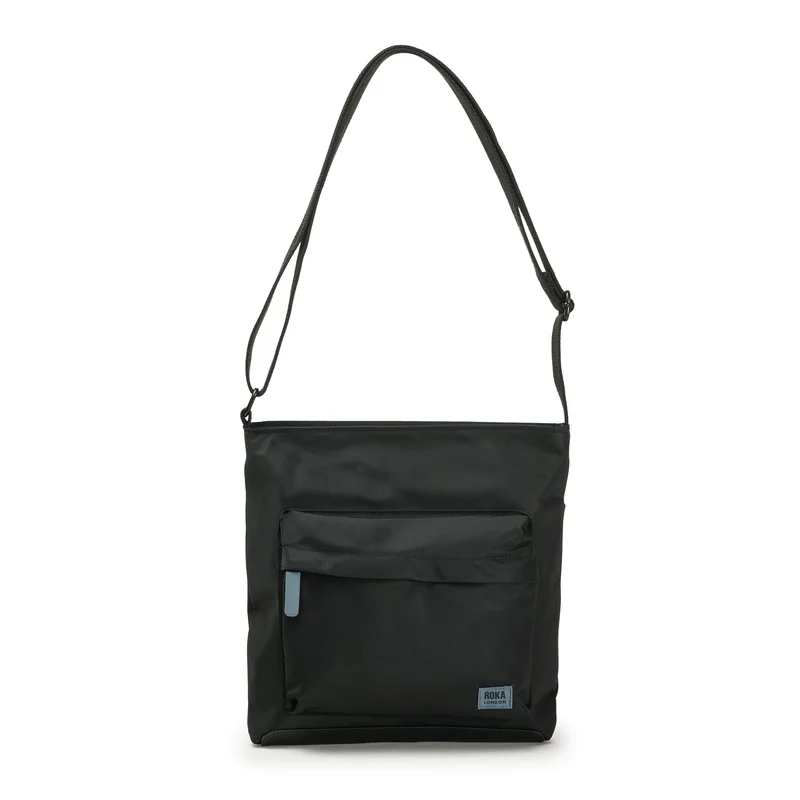ROKA Helemaal zwart Kennington B Airforce Medium Gerecyclede Nylon Tas