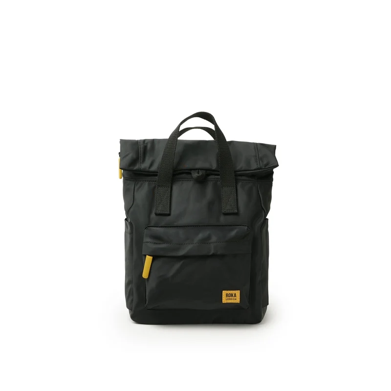 ROKA Helemaal zwart Canfield B Corn Kleine Gerecyclede Nylon Tas