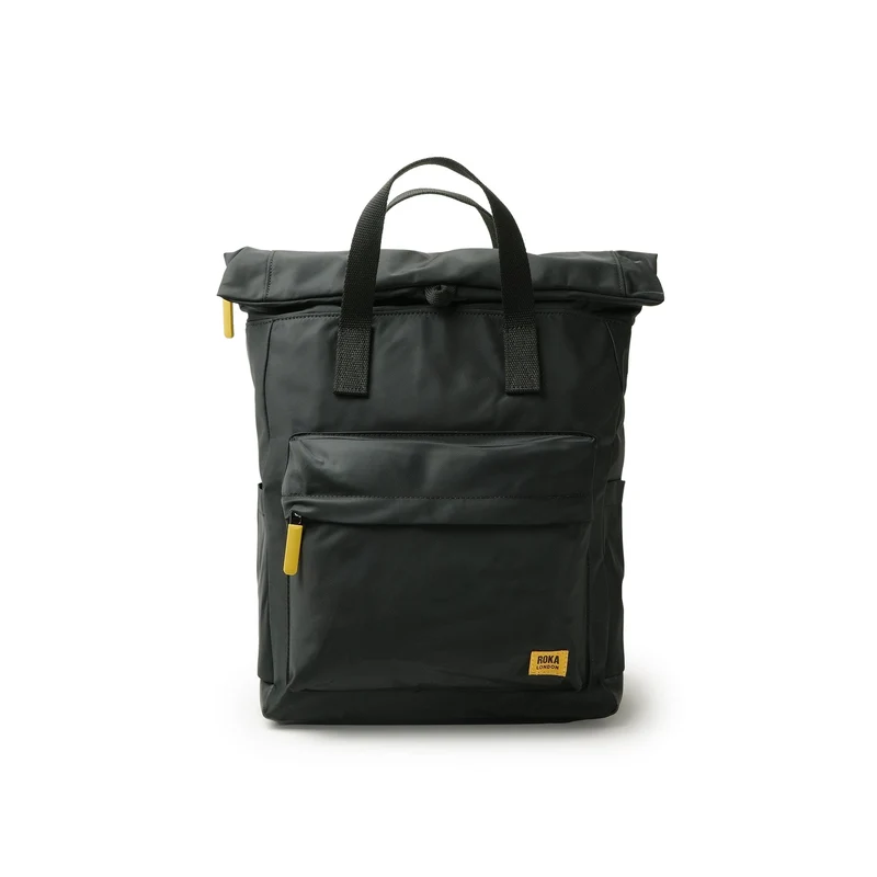 ROKA Helemaal zwart Canfield B Maïs Medium Gerecyclede Nylon Tas