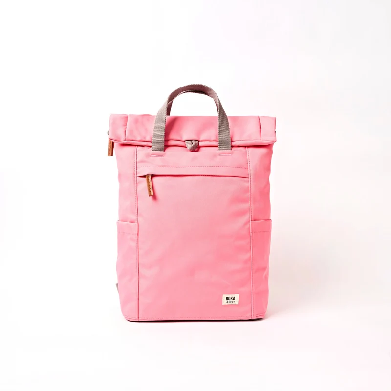 ROKA Finchley Een middelgrote tas van gerecycled canvas met de naam Pink Lemonade