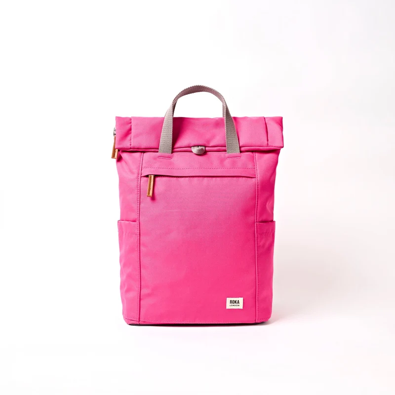 ROKA Finchley Een Granita Red Medium tas van gerecycled canvas