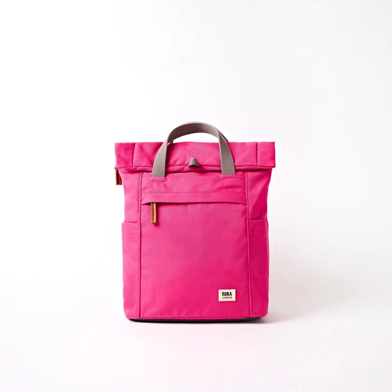 ROKA Finchley Een Granita Red kleine tas van gerecycled canvas