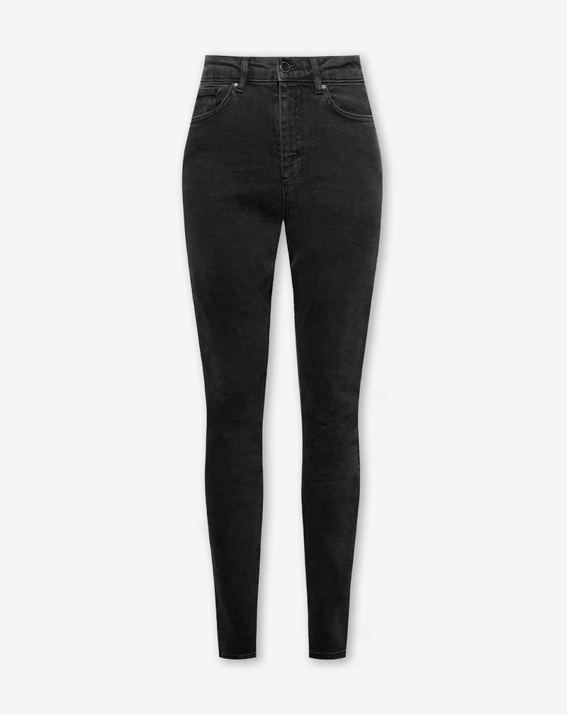 SKINNY JEANS DONKERGRIJS