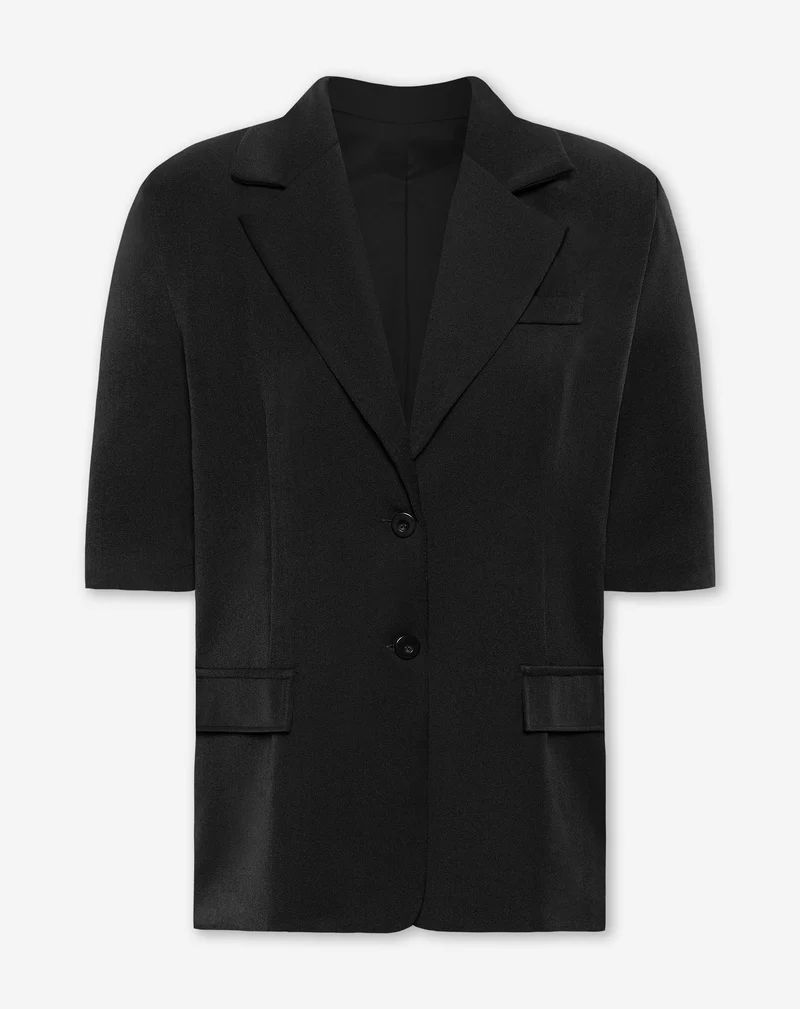 SHORT SLEEVE BLAZER ZWART