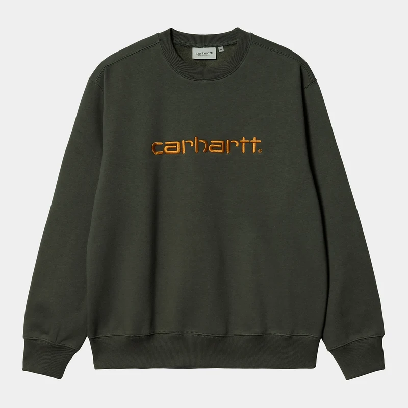 Carhartt WIP HEREN Carhartt WIP Sweat Top - Buxus / Oker