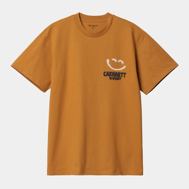 Carhartt WIP Happy T-shirt met korte mouwen voor heren - oker
