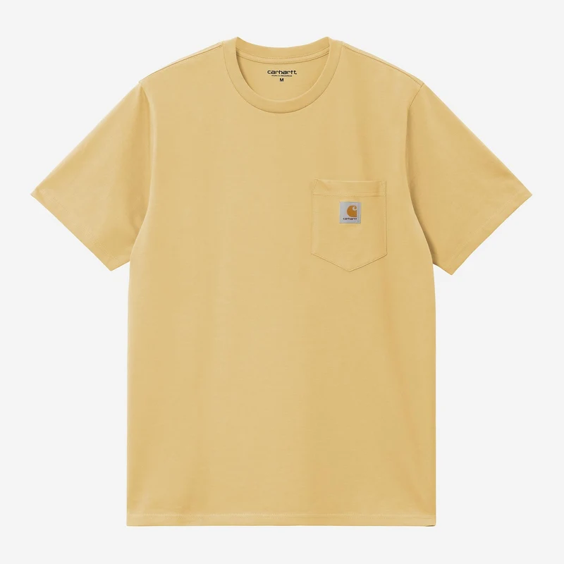 Carhartt WIP Heren T-shirt met zak | Luchtgeel