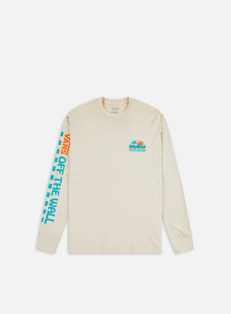 Vans Grafisch T-shirt met lange mouwen voor heren - Havermout
