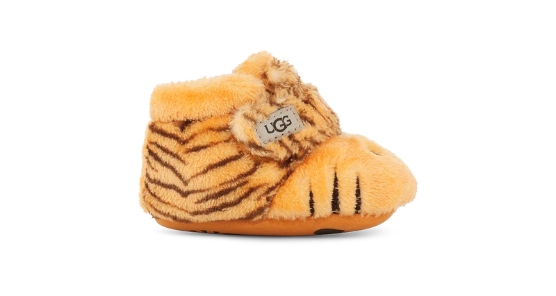 UGG Baby Bixbee Tiger Stuffie Slippers - Daisy Dark Earth