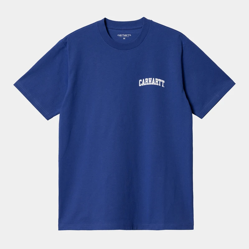 Carhartt WIP Universiteit Script T-shirt met korte mouwen voor heren - Lazurite