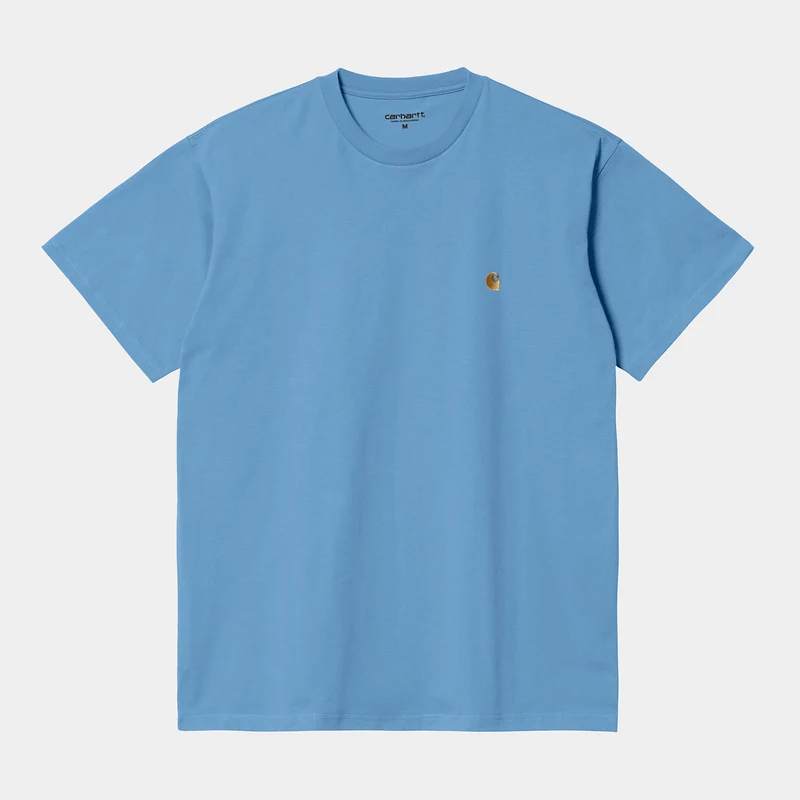Carhartt WIP Heren Chase T-shirt met korte mouwen - Piscine