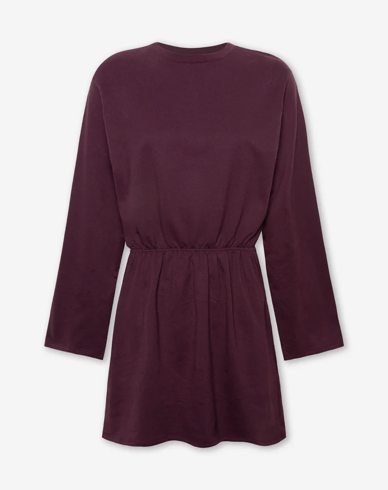 STEFFIE SWEATER DRESS DONKER BURGUNDY
