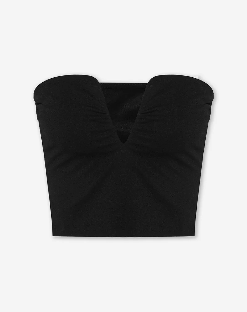 RUBY STRAPLESS TOP ZWART