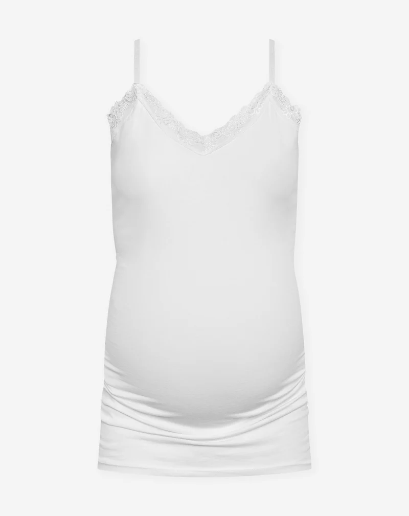 LACE V-NECK CAMI TOP MATERNITY WIT
