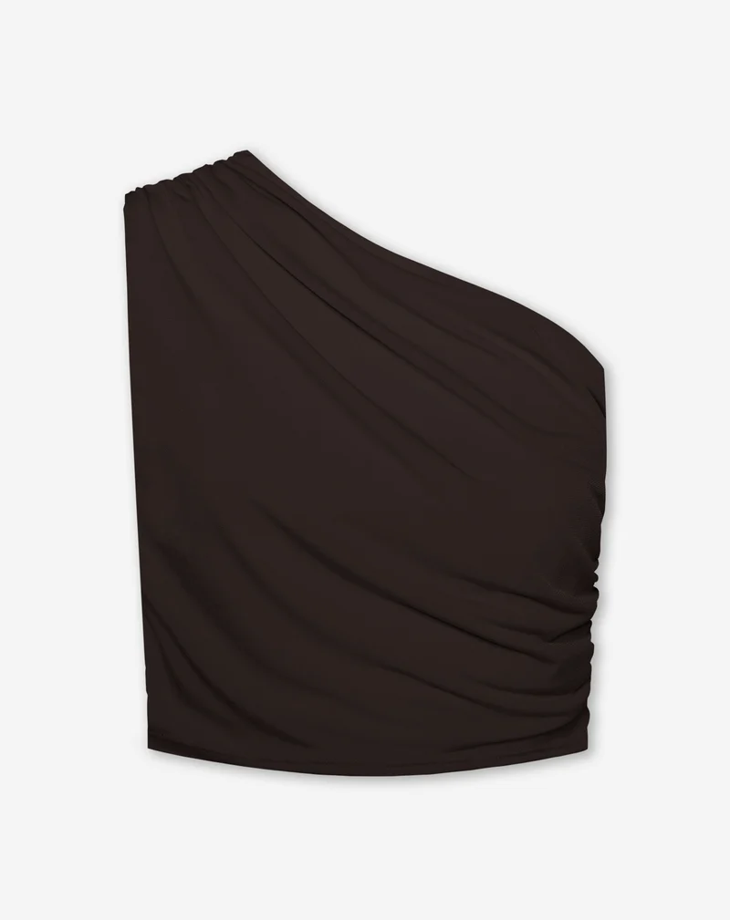SLEEVELESS RUCHED TOP BRUIN