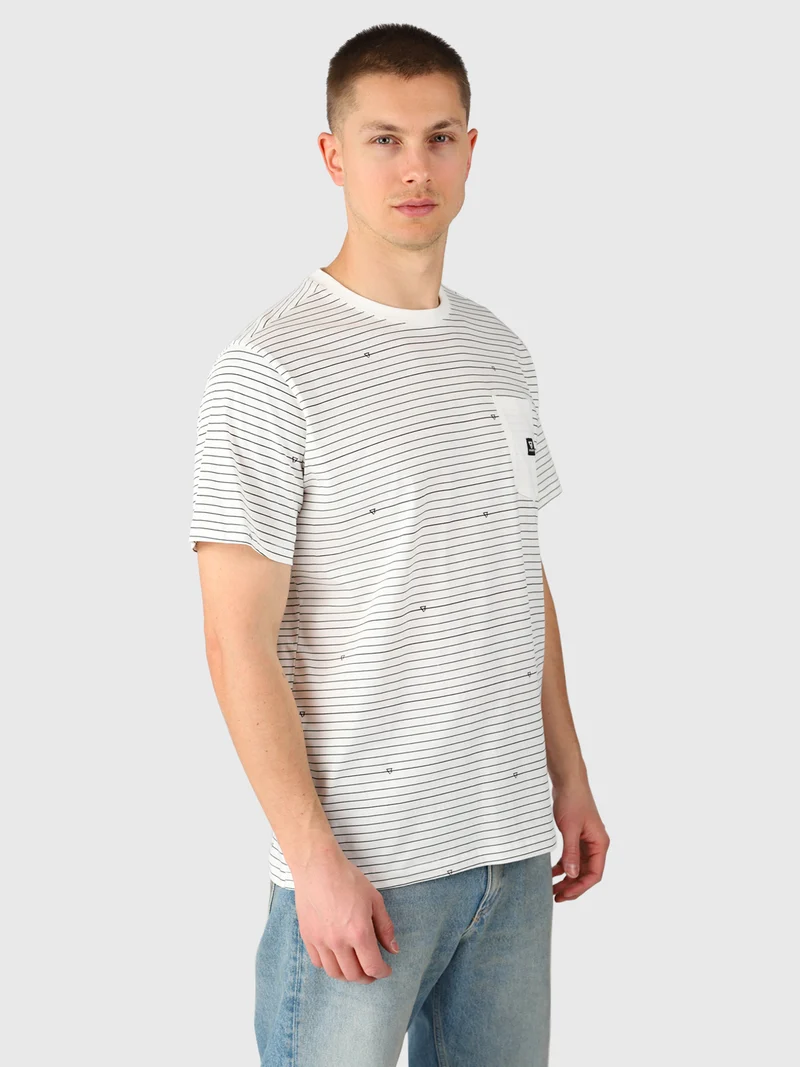 Axle-Stripe Men T-shirt | Snow