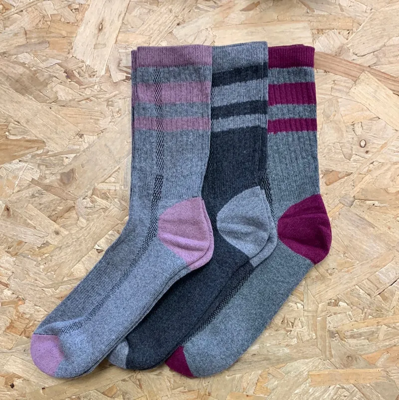Bramble Lichtgewicht wandelsokken voor dames (3-pack) - grijs