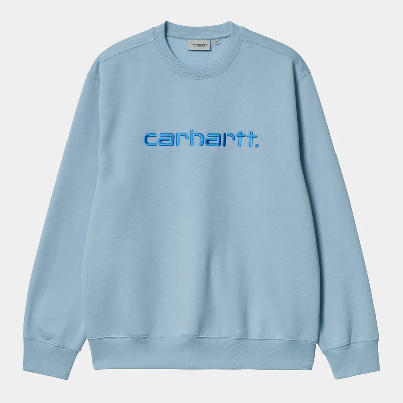 Carhartt WIP HEREN Carhartt WIP Sweattop - matblauw/golf