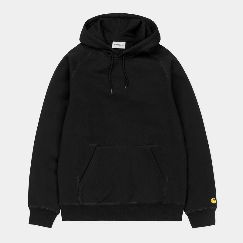 Carhartt WIP Heren Chase Hoodie - Zwart / Goud
