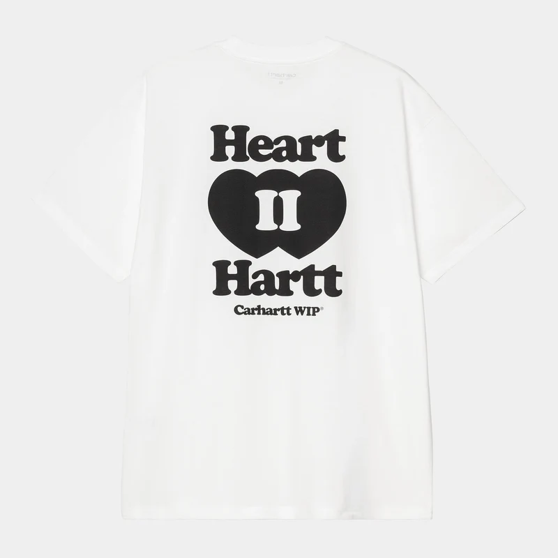 Carhartt WIP Heren Heart II Hartt T-shirt | Wit