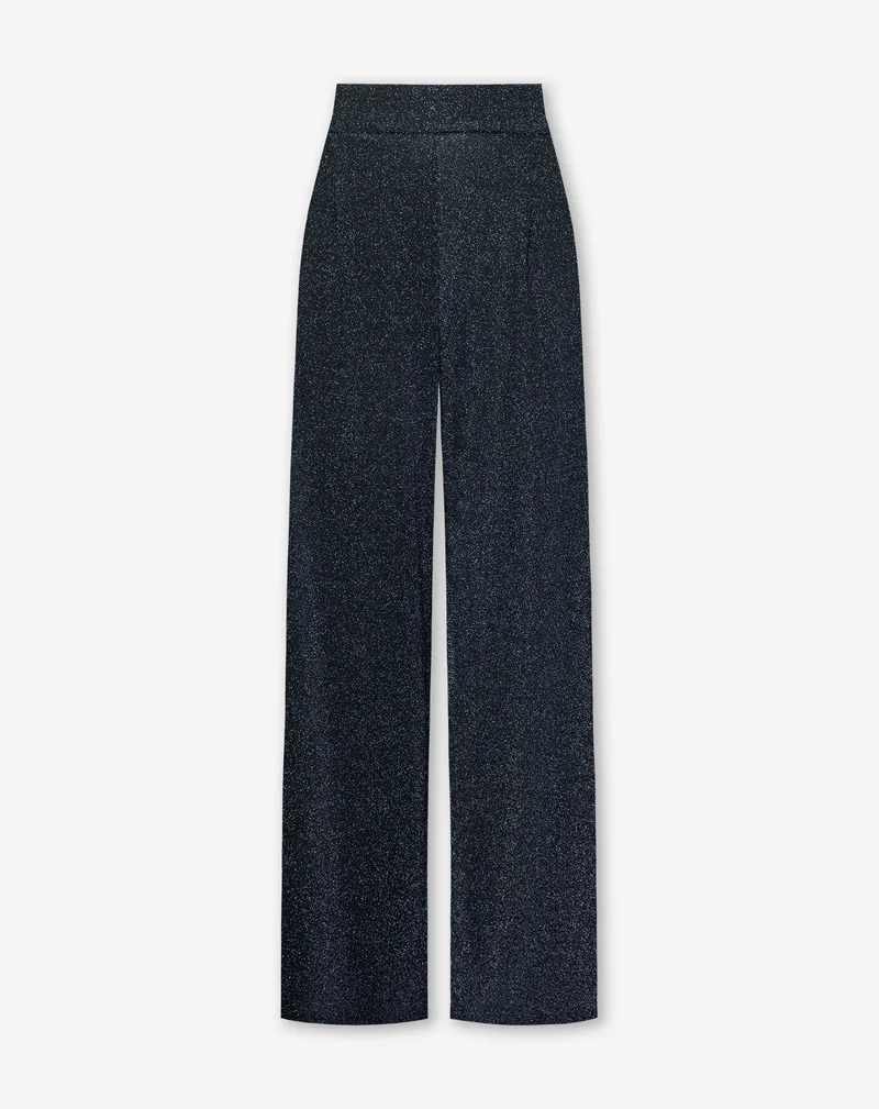 JULIE GLITTER PANTALON TALL MARINEBLAUW
