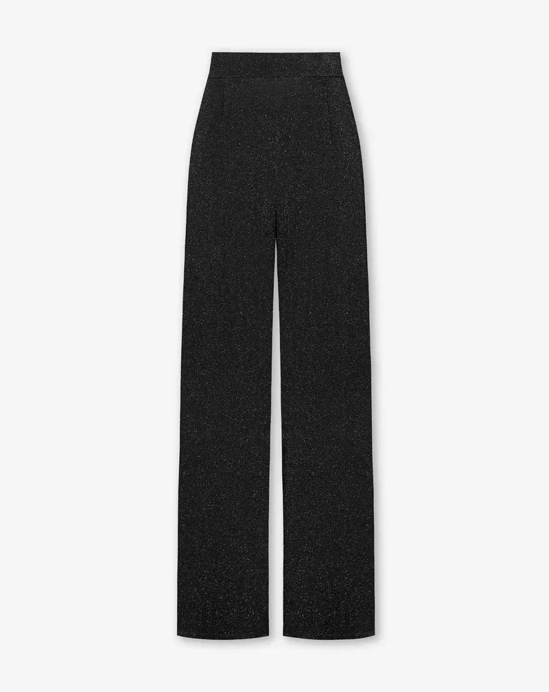 JULIE GLITTER PANTALON PETITE ZWART