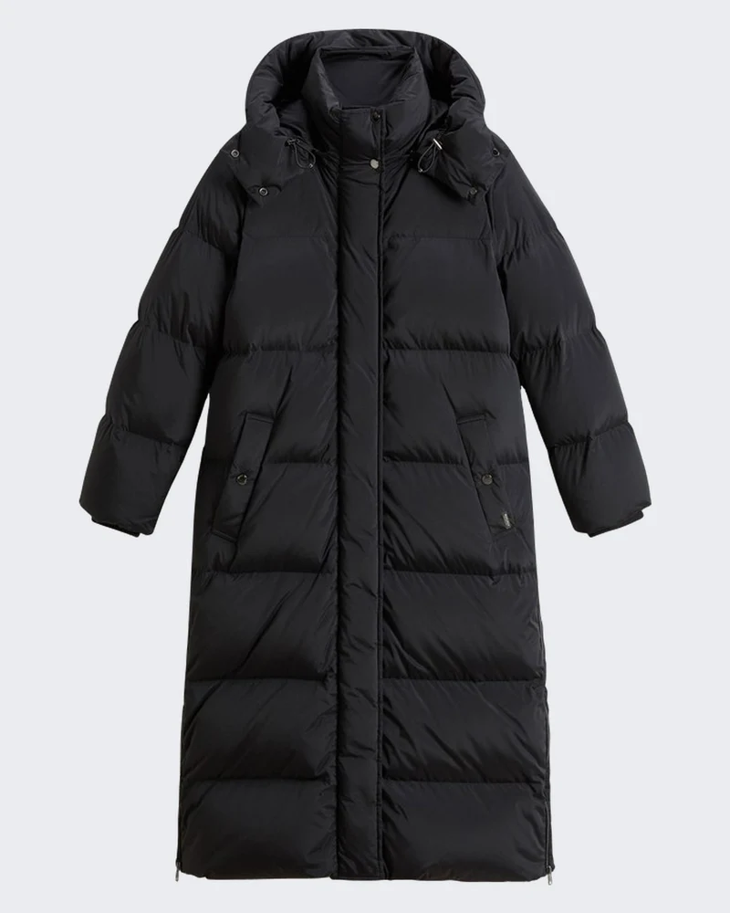 Dames Kelly lange parka zwart