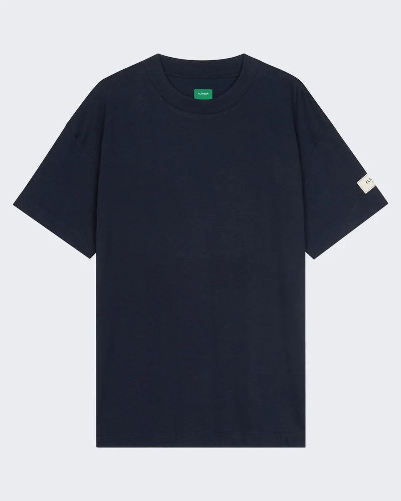 Heren T-shirt met korte mouw Atelier Blauw