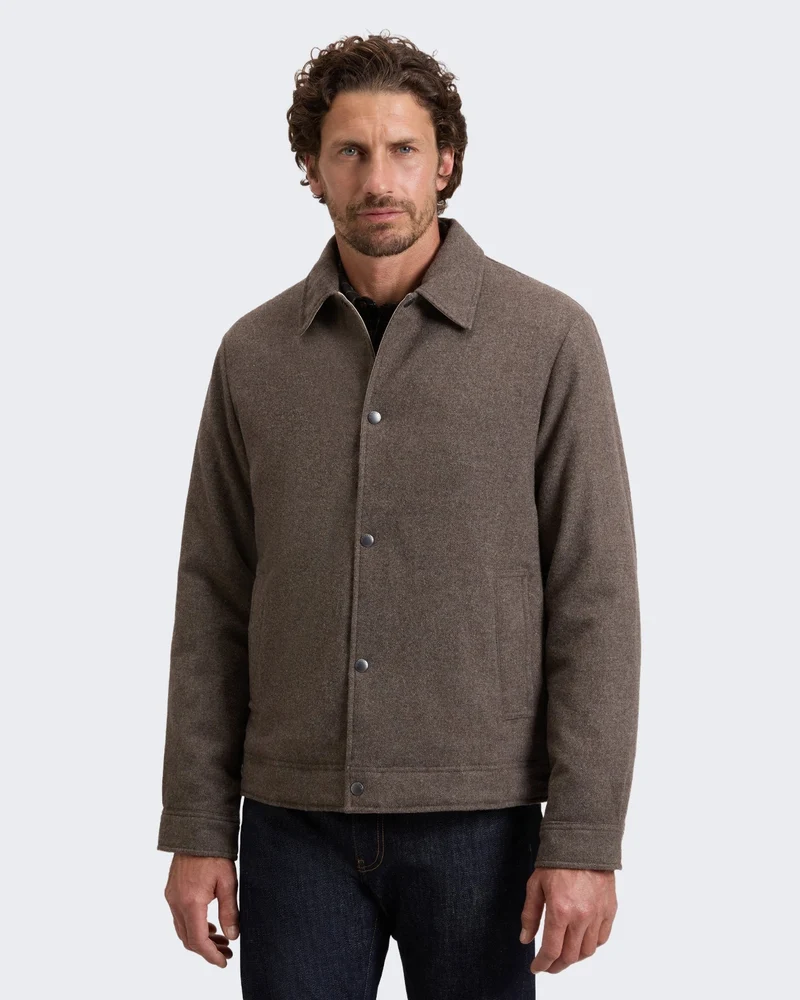 Heren Wool Keating shirt jacket Grijs