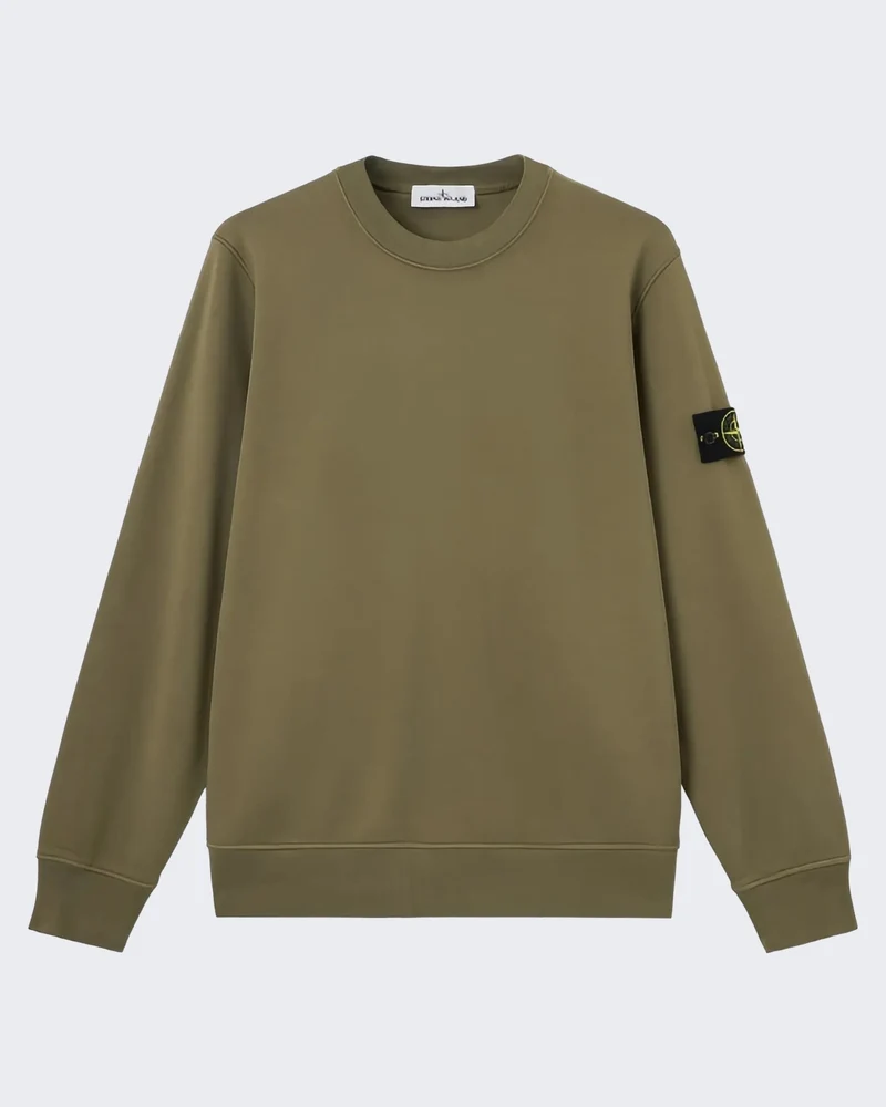 Heren Sweater met ronde hals Groen