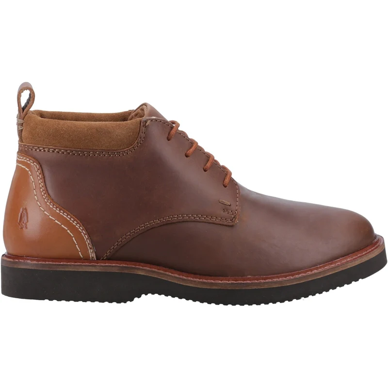 Hush Puppies Wesley leren chukka-laarzen voor heren - bruin