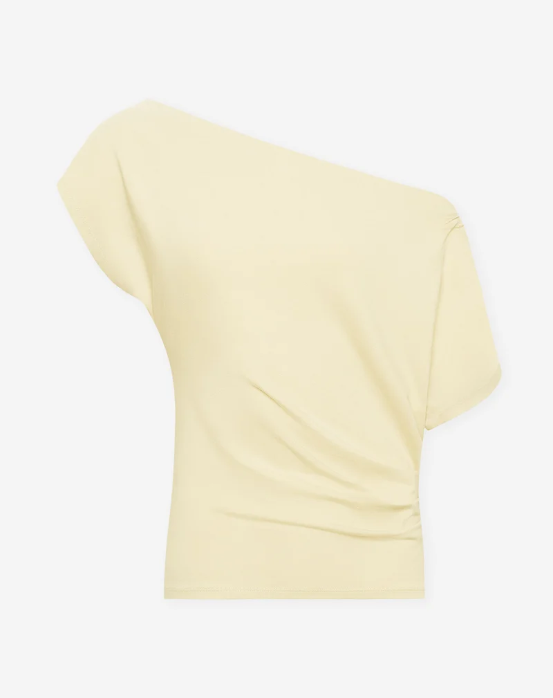 OFF SHOULDER PLEAT TOP BOTERGEEL