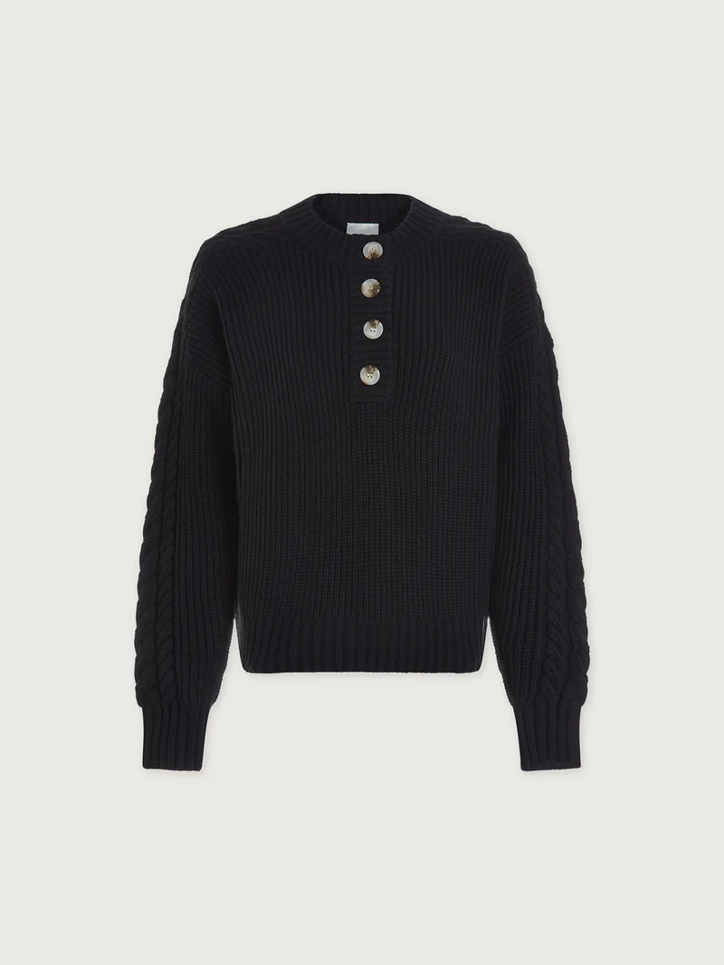 Vera Button Neck Sweater