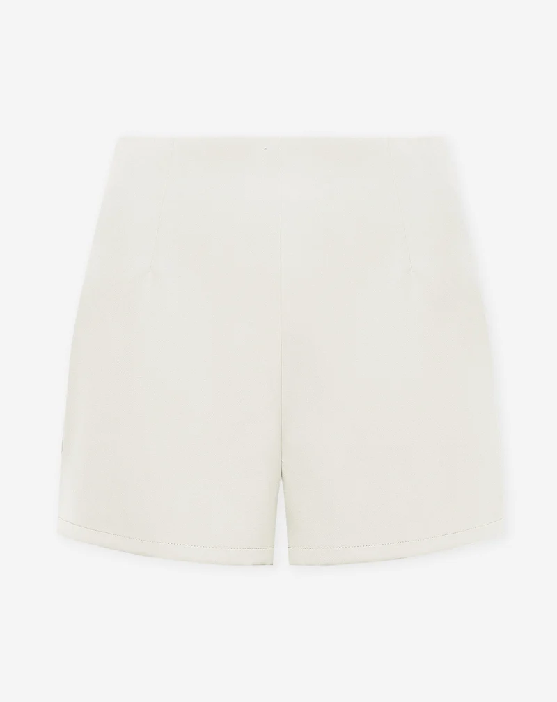 FLYNN HIGH WAIST SHORTS OFF WHITE