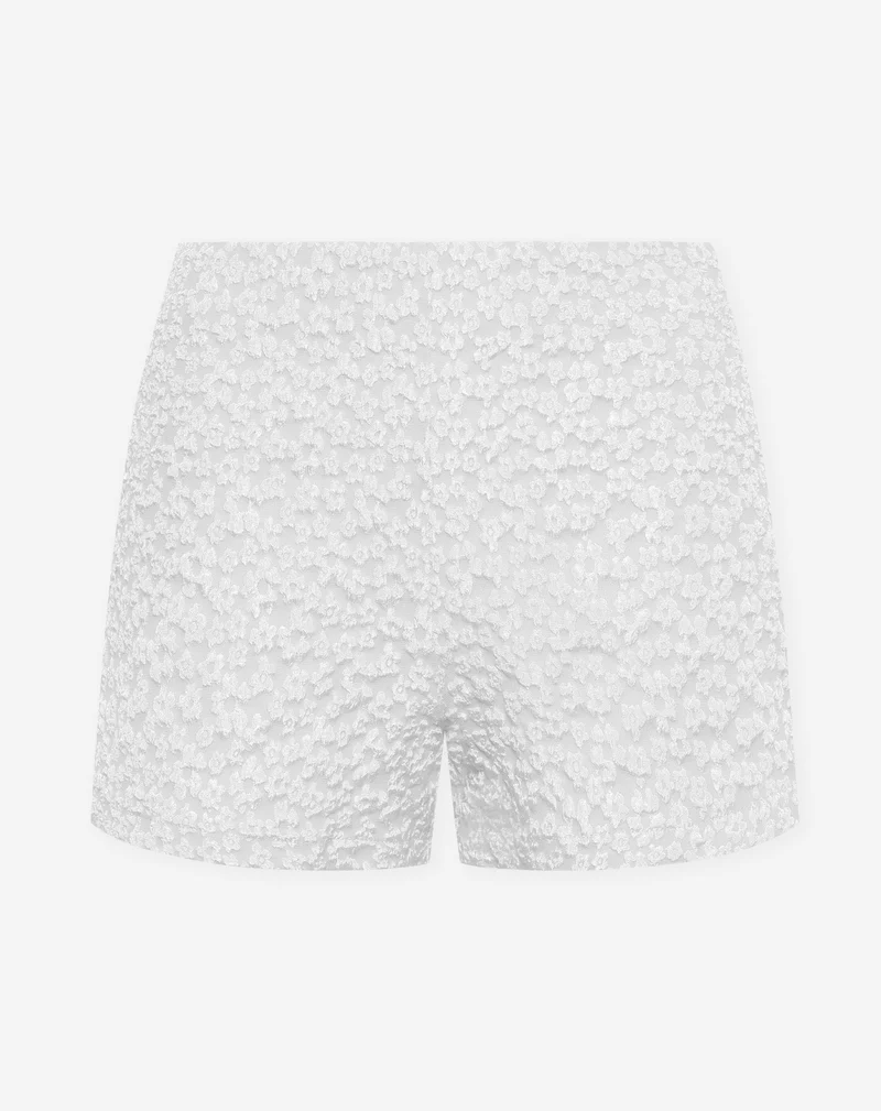 BETTY FLOWER JACQUARD SHORTS WIT