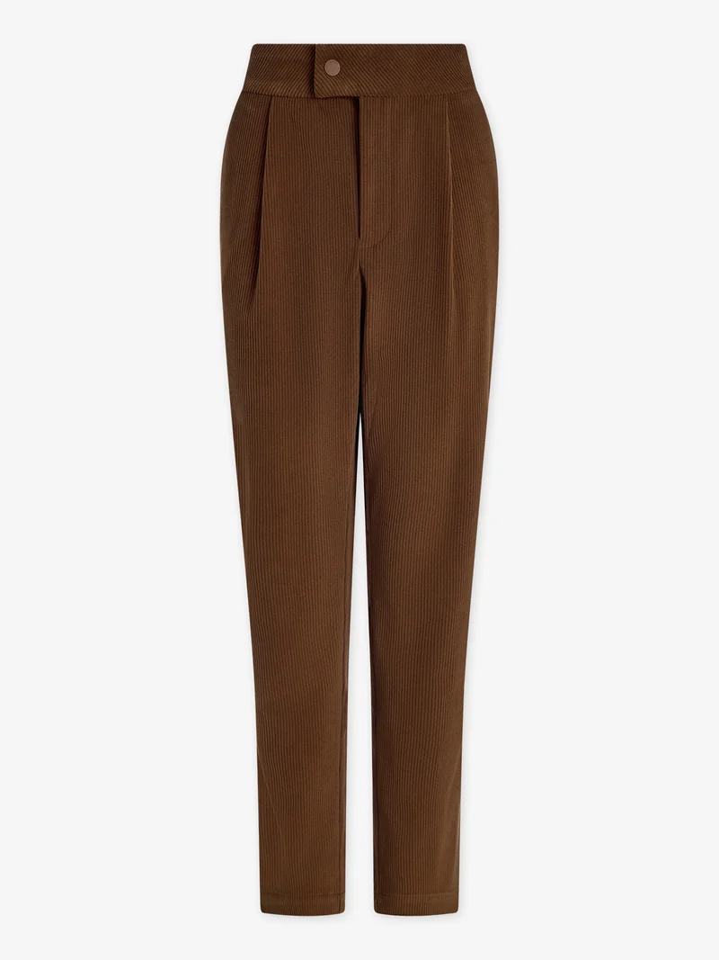 Plush Cord Elegant Tapered Trouser Regular