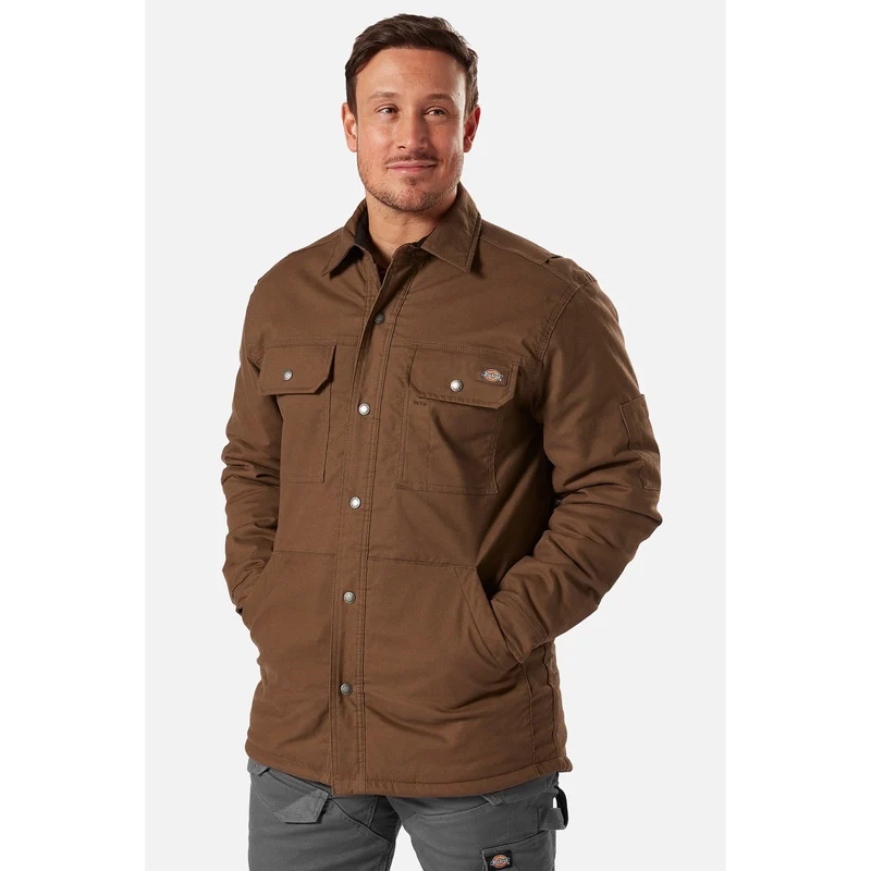 Dickies Flex Duck-overhemdjack voor heren - bruin