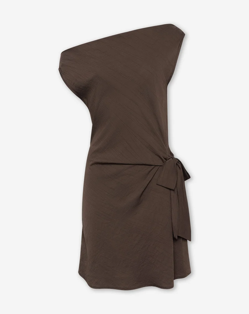 HALLY KNOT DRESS DONKERBRUIN