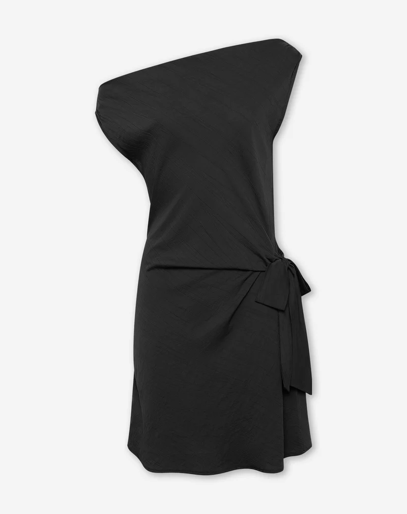 HALLY KNOT DRESS ZWART