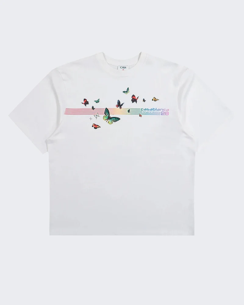 Heren Butterfly T-Shirt Wit