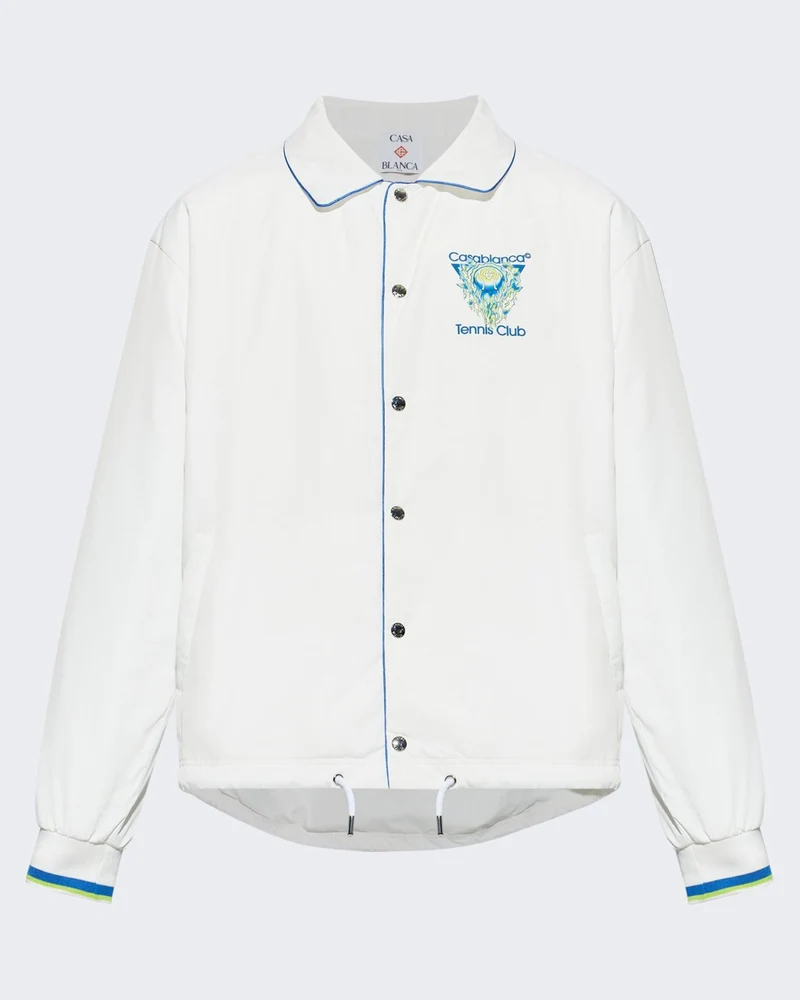 Casablanca Heren Printed Coach Jacket Wit