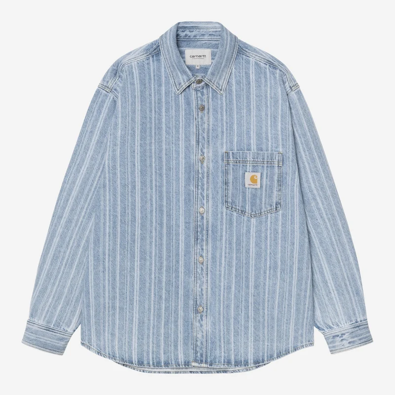 Carhartt WIP Heren Rylan overhemdjas | Blauw gebleekt
